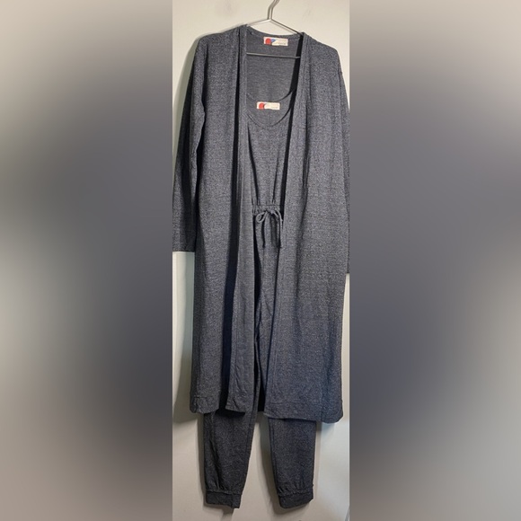 Free People Beach Romper and Cardigan Duster Set in Gray Both Size Small - Picture 2 of 9